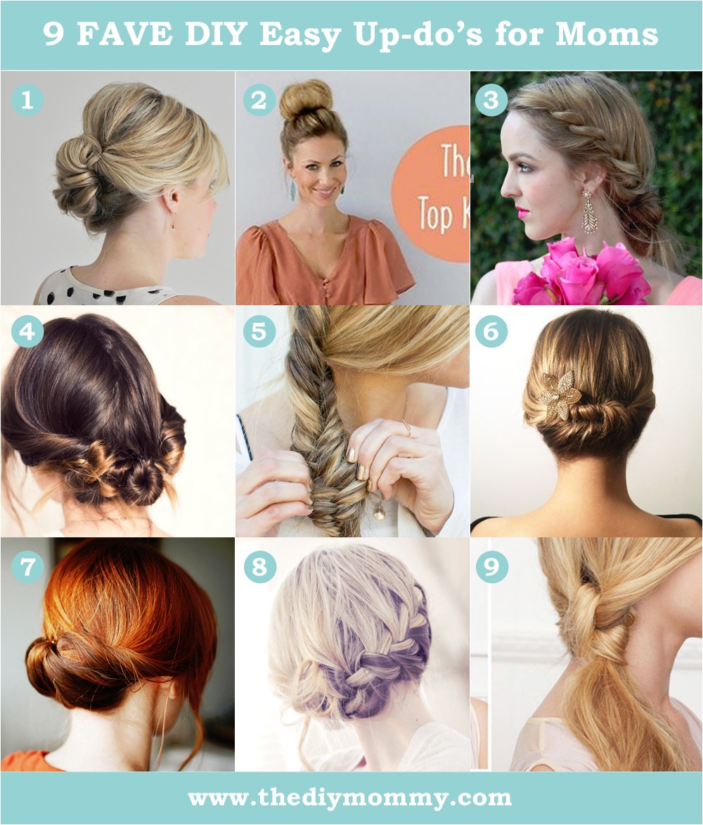 9 favourite easy updos for moms