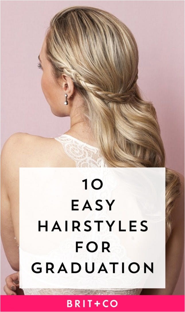 easy graduation hairstyles