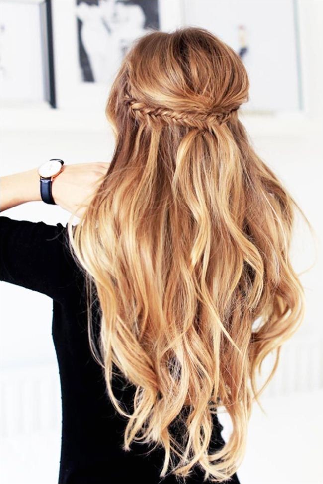 quick and easy party hairstyles for long hair to do at home