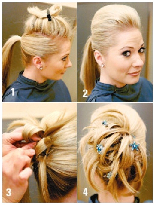 easy hairstyles for short hair to do at home
