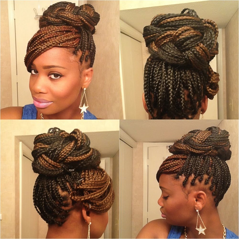 3 easy styles for box braids