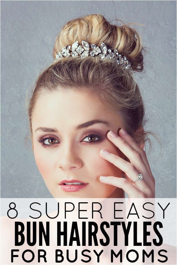 8 easy bun hairstyles for lazy moms