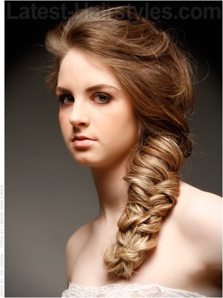 long hairstyle for evening party