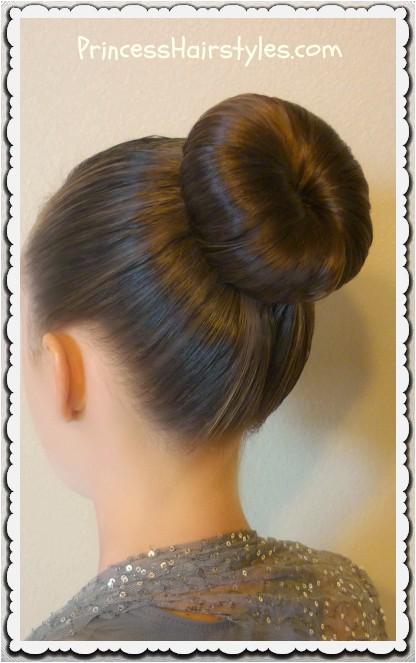 the perfect dance bun and no heat curls