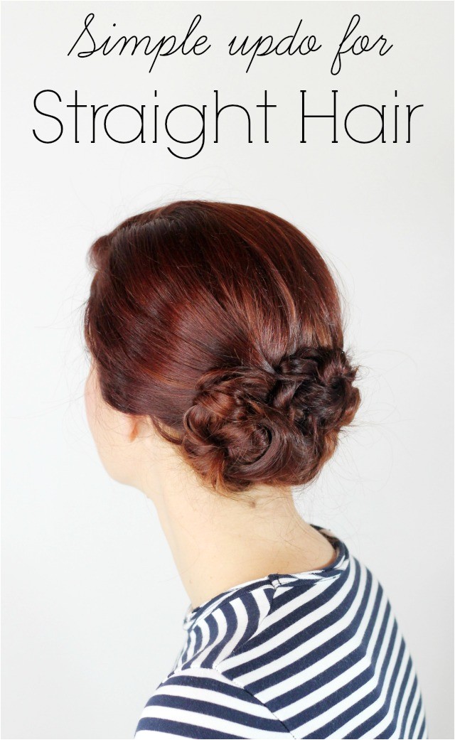 updo for straight hair