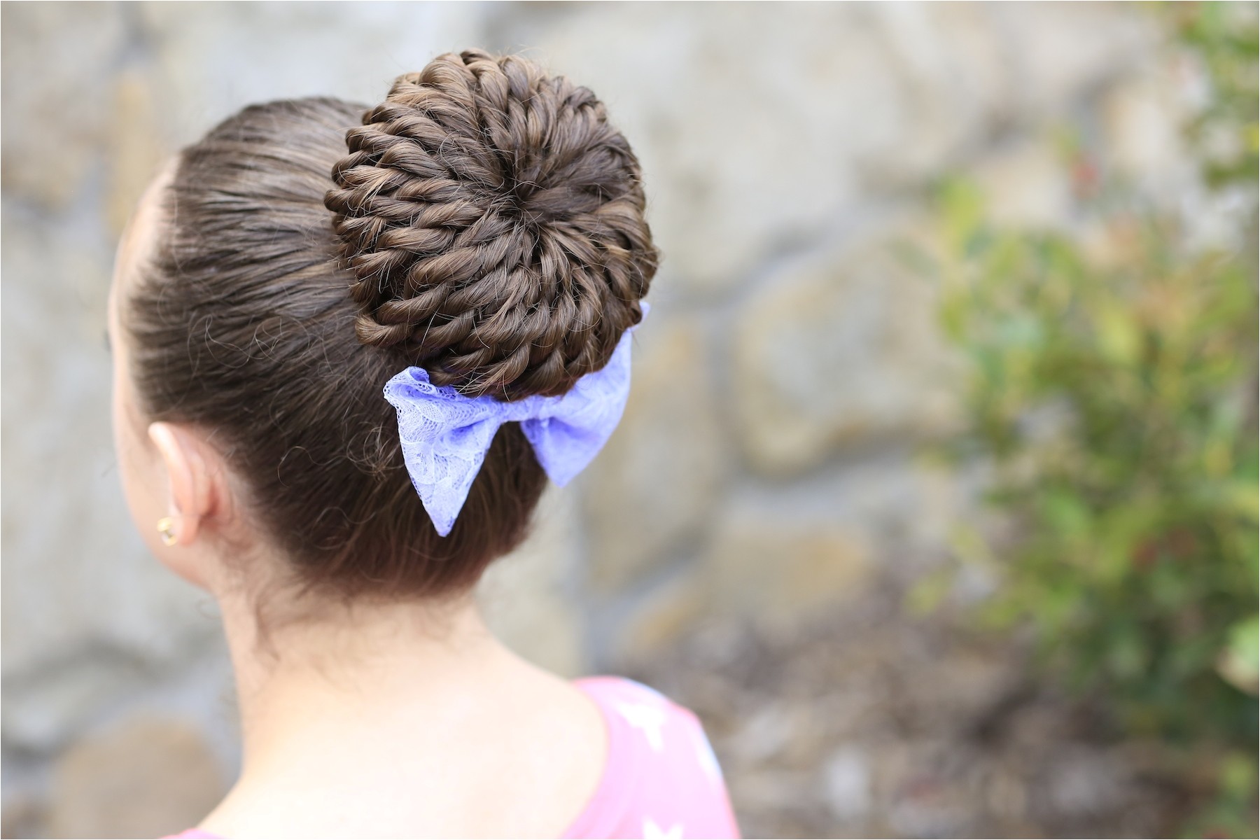 rope twist pinwheel bun prom hairstyles