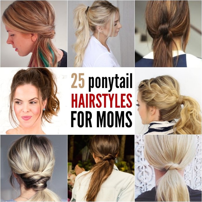 ponytail hairstyles for busy moms