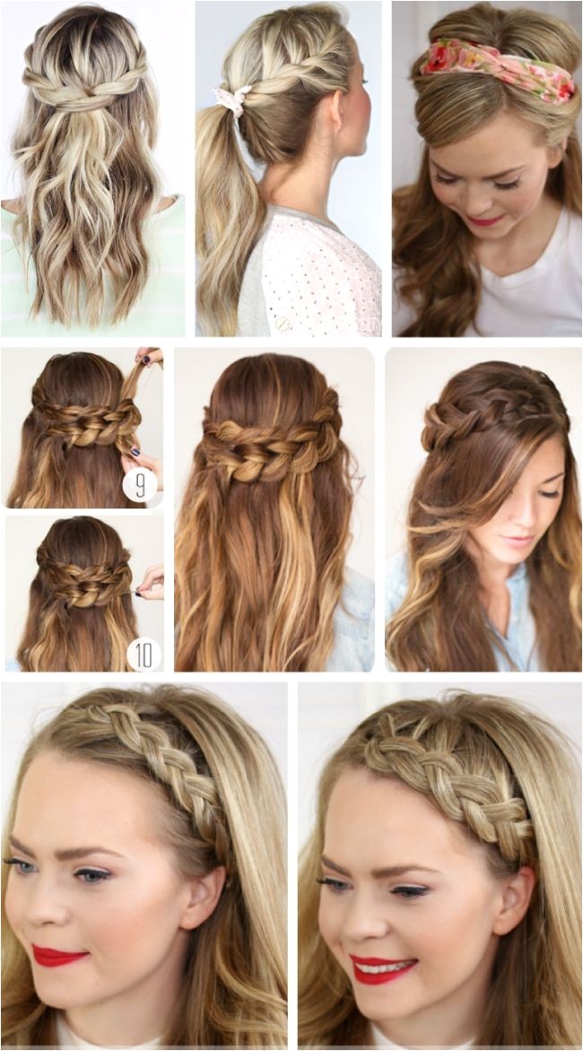 party hairstyles for long hair using step by step easy hairstyles for long hair