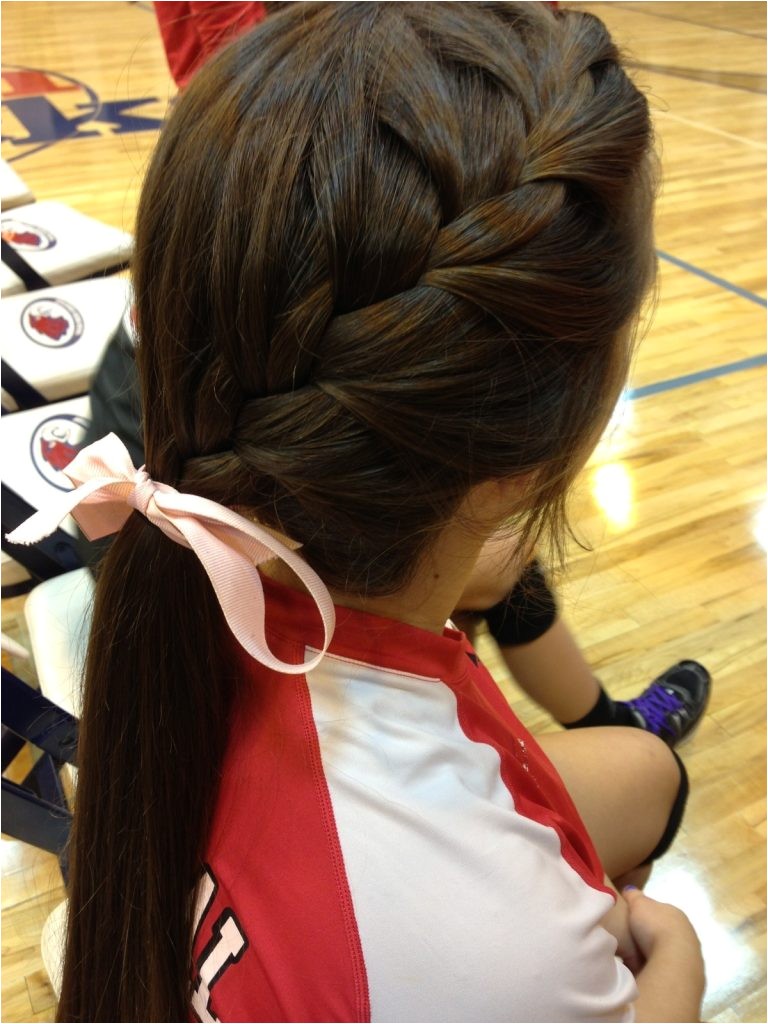 easy school hairstyle for sports