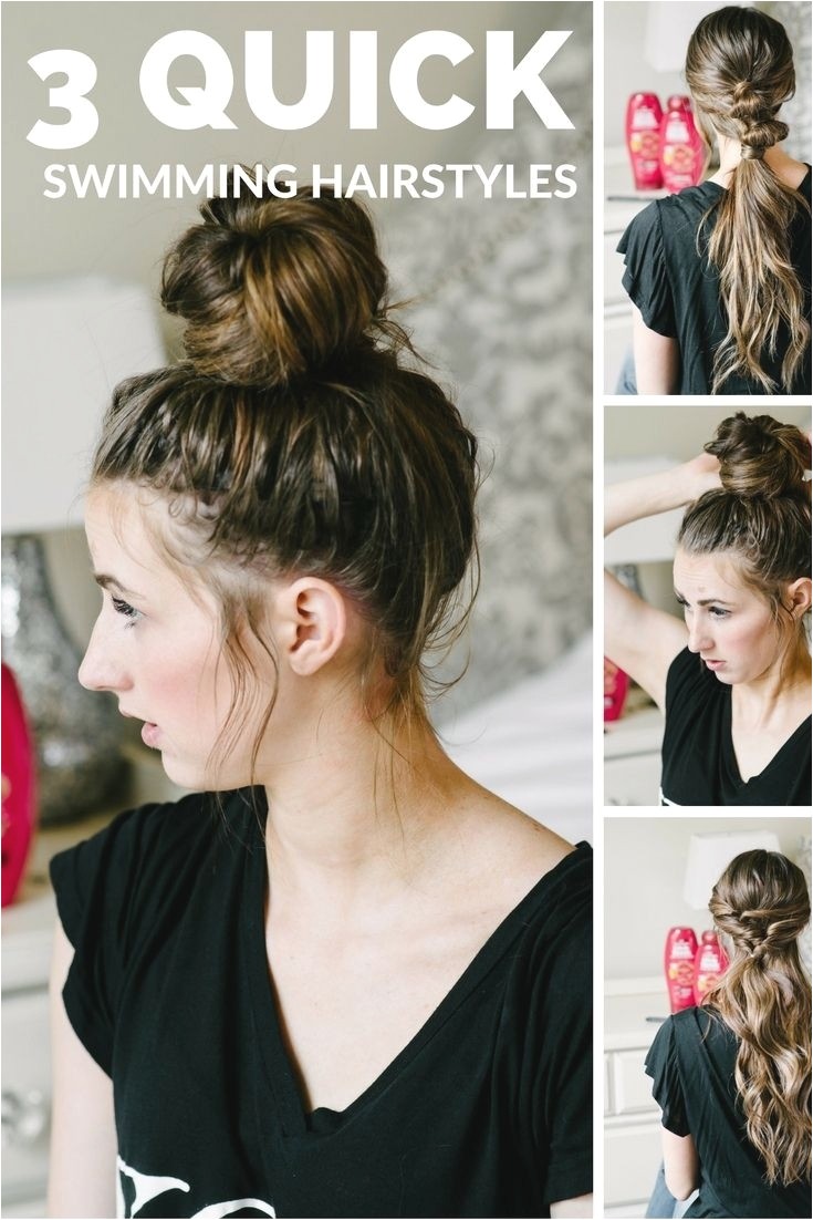 easy hairstyles for the pool