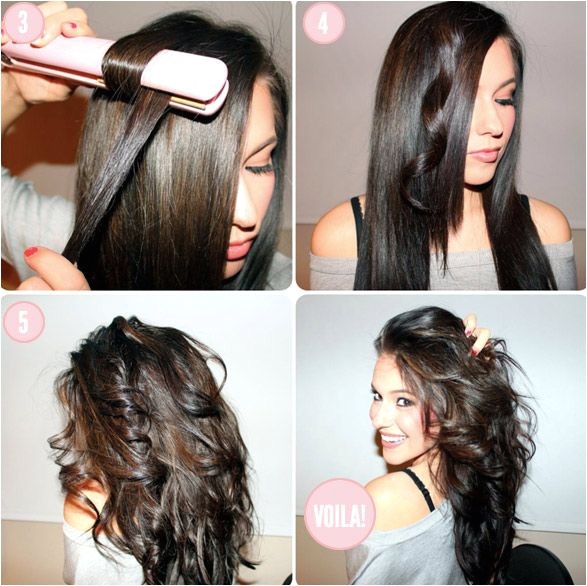 cute easy hairstyles to do with a straightener