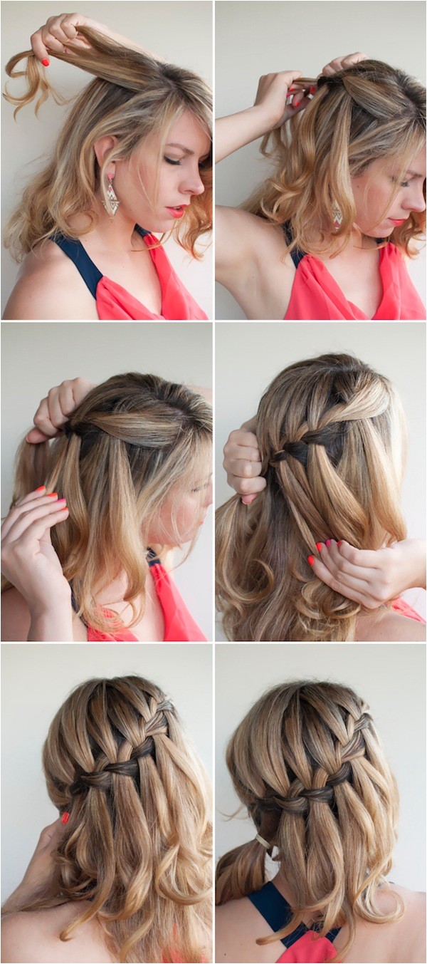 make beautiful waterfall braid waterfall braid tutorials