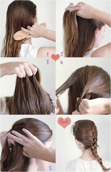 simple hairstyles for long hair step by step