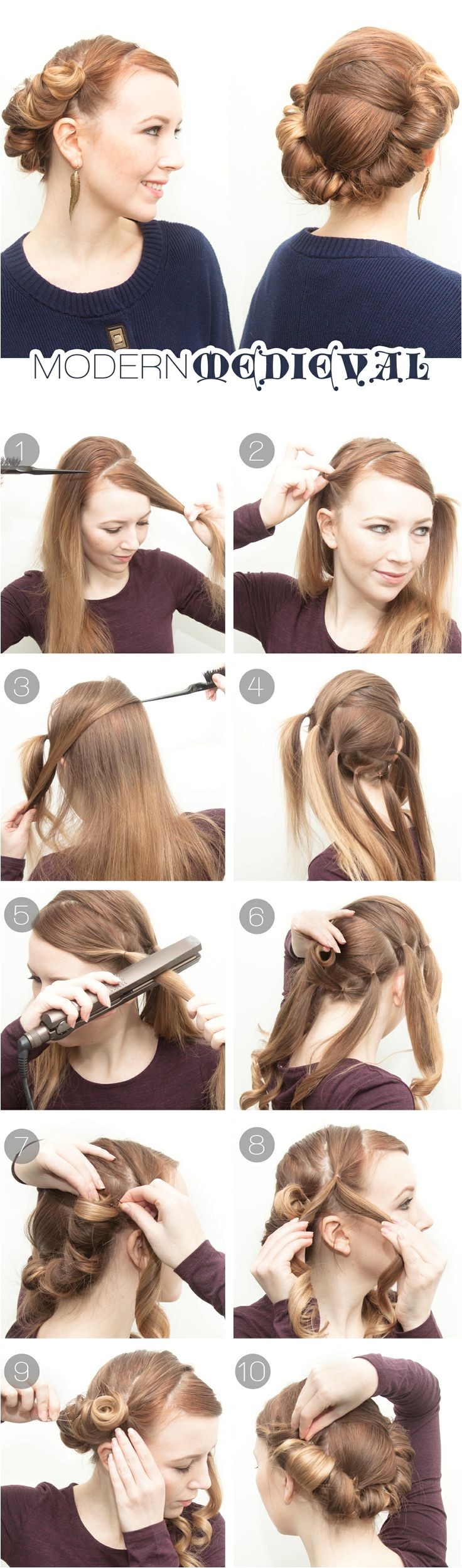 genius hairstyles you can do with a flat iron