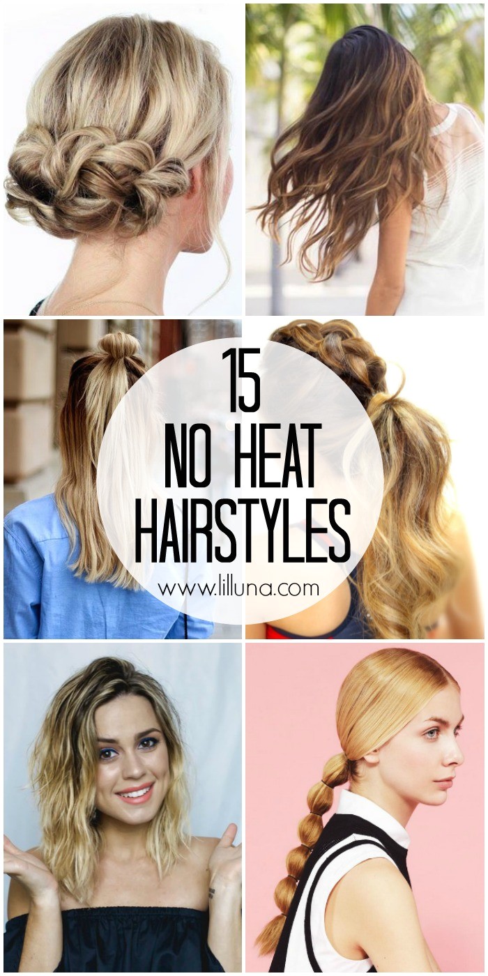 15 no heat hairstyles