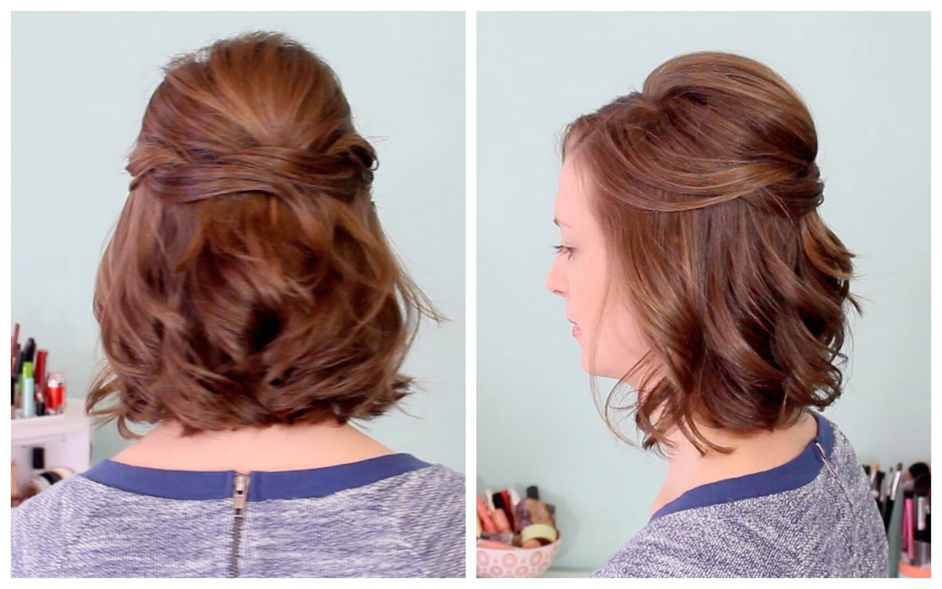 quick easy half up hairstyles