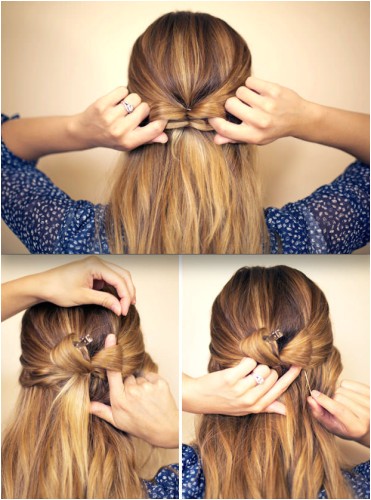 easy bow hairstyles