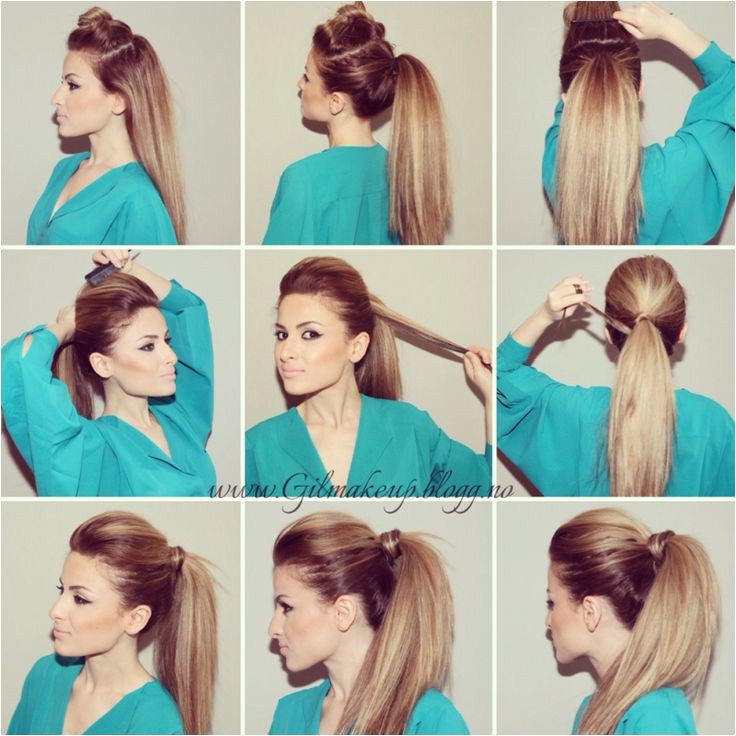 teased ponytail