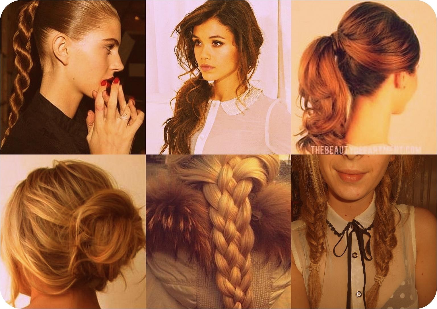 simple tied up hairstyles