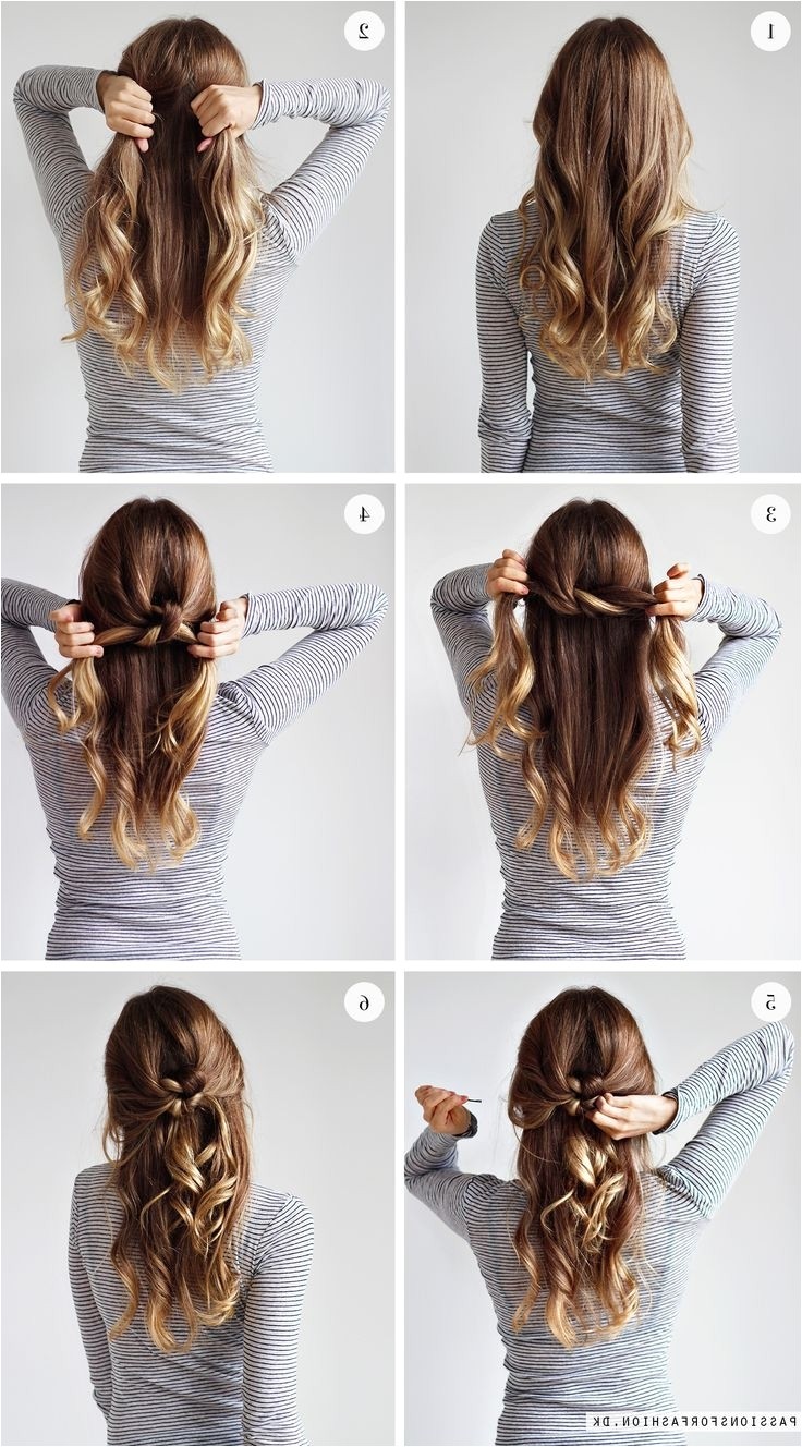 simple tied up hairstyles