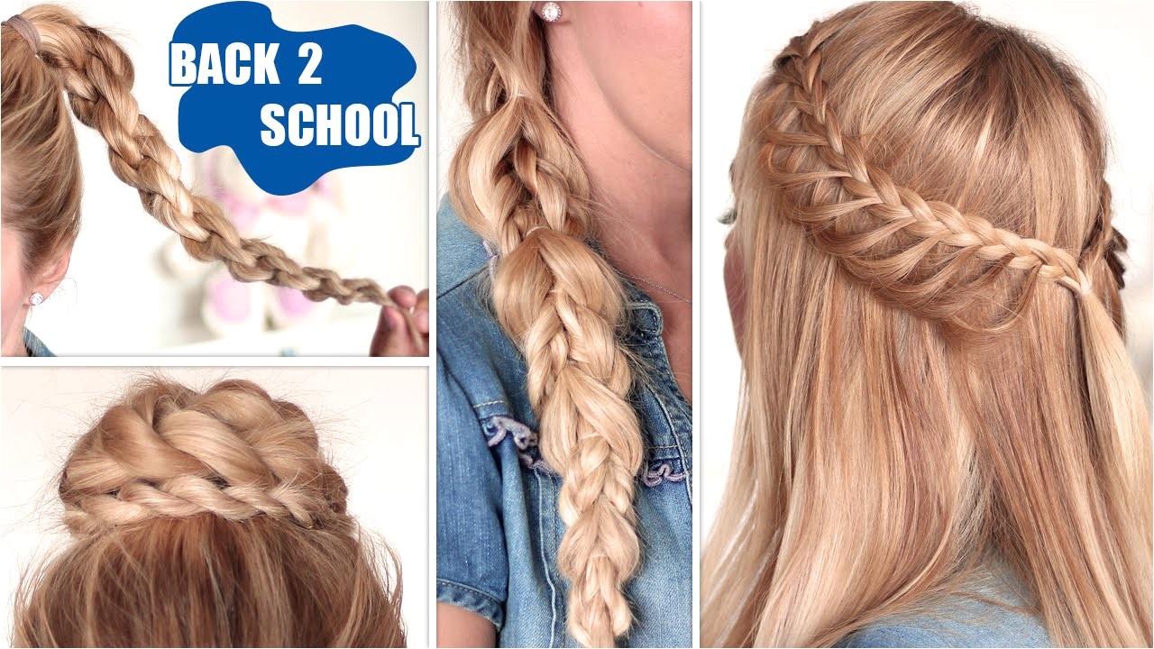 quick and easy hairstyles for school for long hair