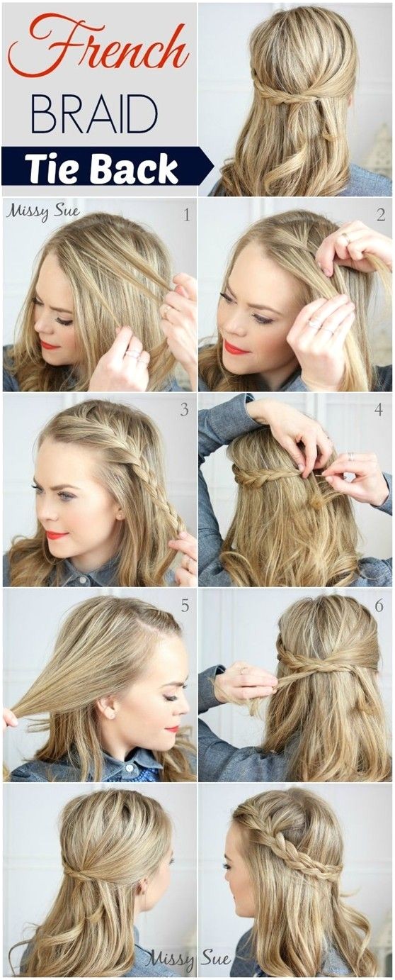 cute and easy braided hairstyle tutorials