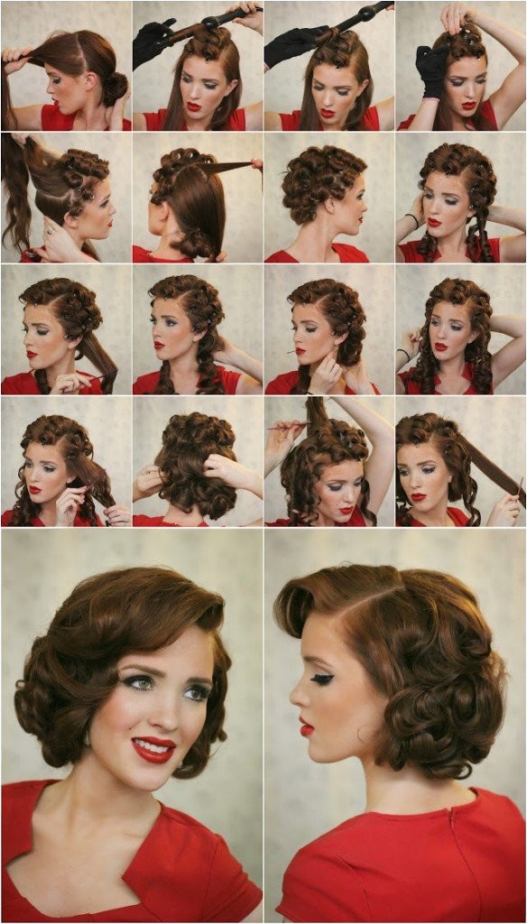 retro hairstyle tutorials