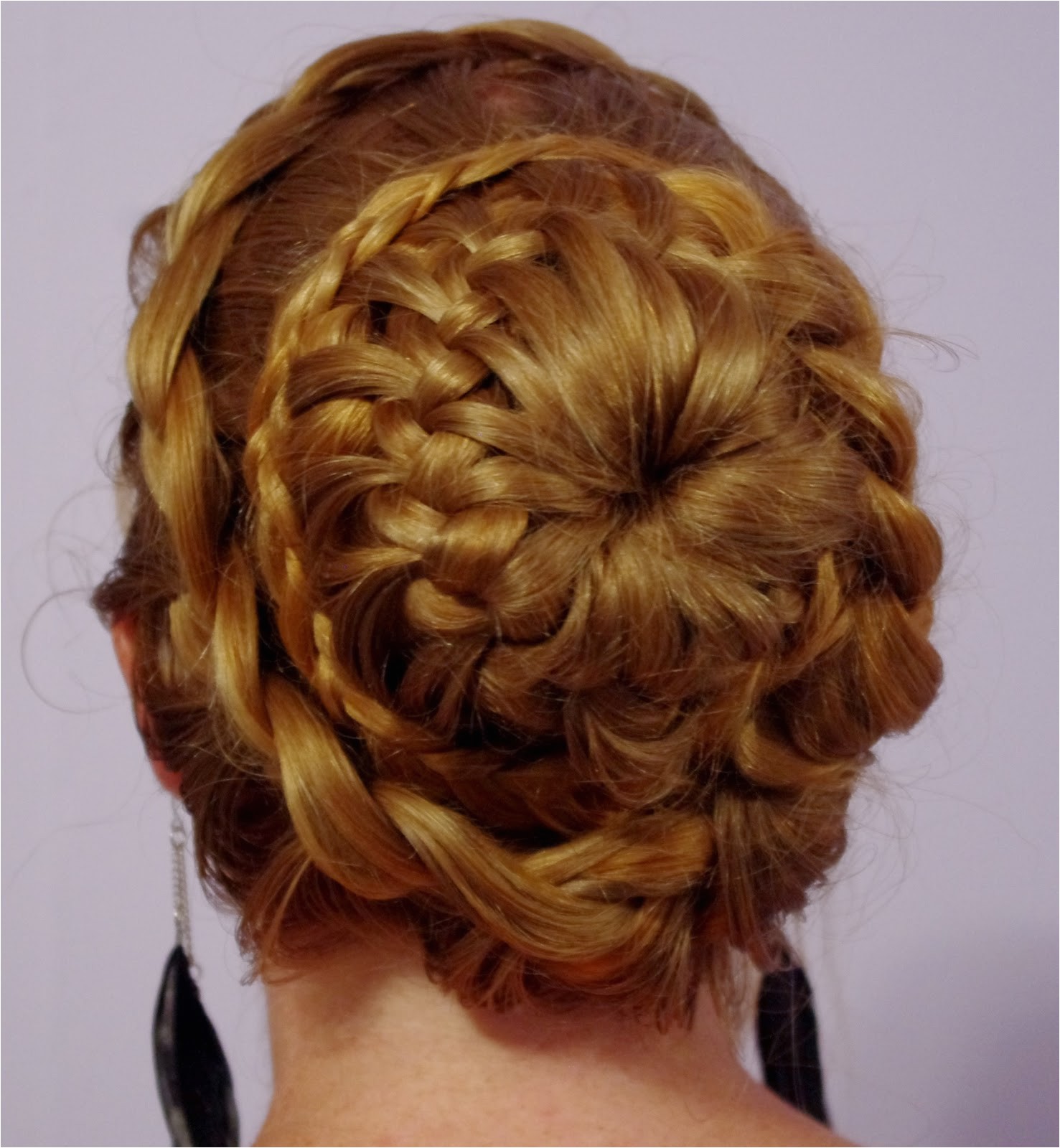 fancy braided bun