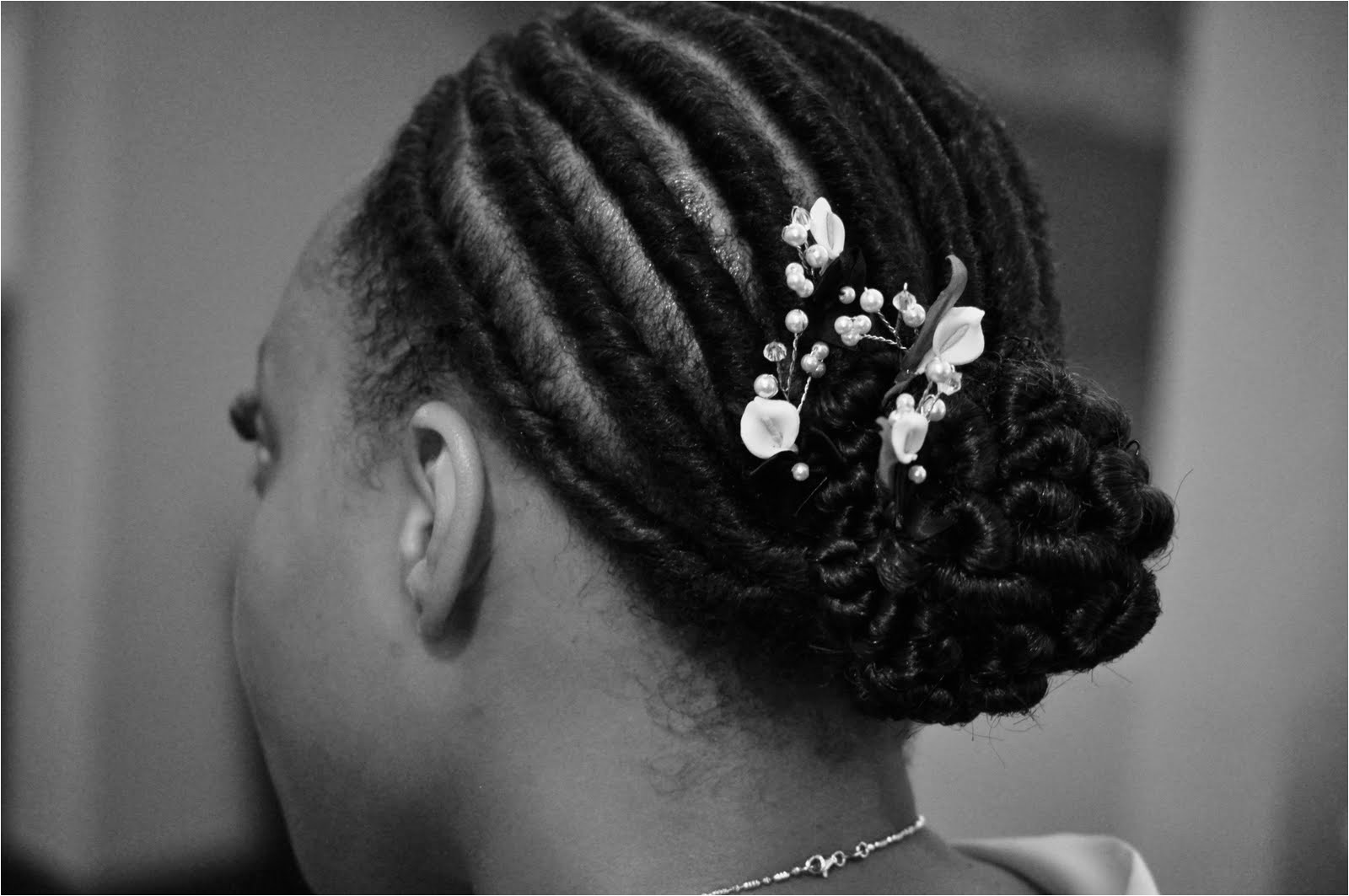 real bride flat twist bun