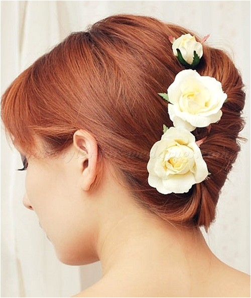 wedding french roll hairstyle