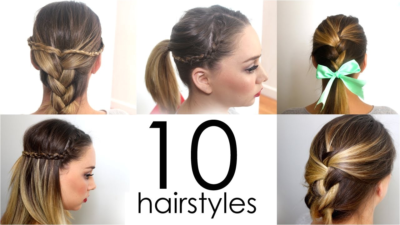 how to do cool easy hairstyles for school