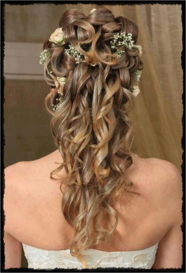 inspiring half half wedding hairstyles medium length hair