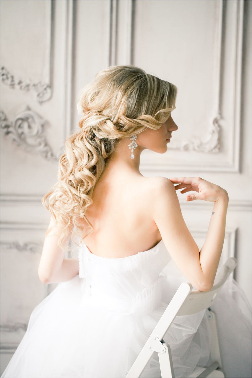 20 awesome half up half down wedding hairstyle ideas s