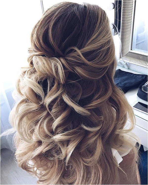15 chic half up half down wedding hairstyles for long hair