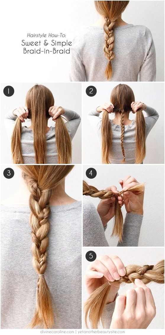 cute and easy braided hairstyle tutorials