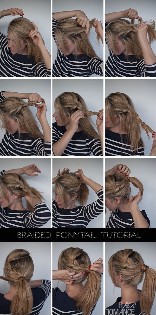 easy braided ponytail hairstyle how to