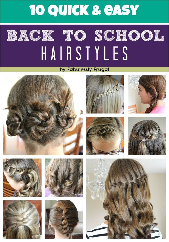 10 easy back to school hairstyleshair backtoschool and i thought doing a french braid for my daughter was really something