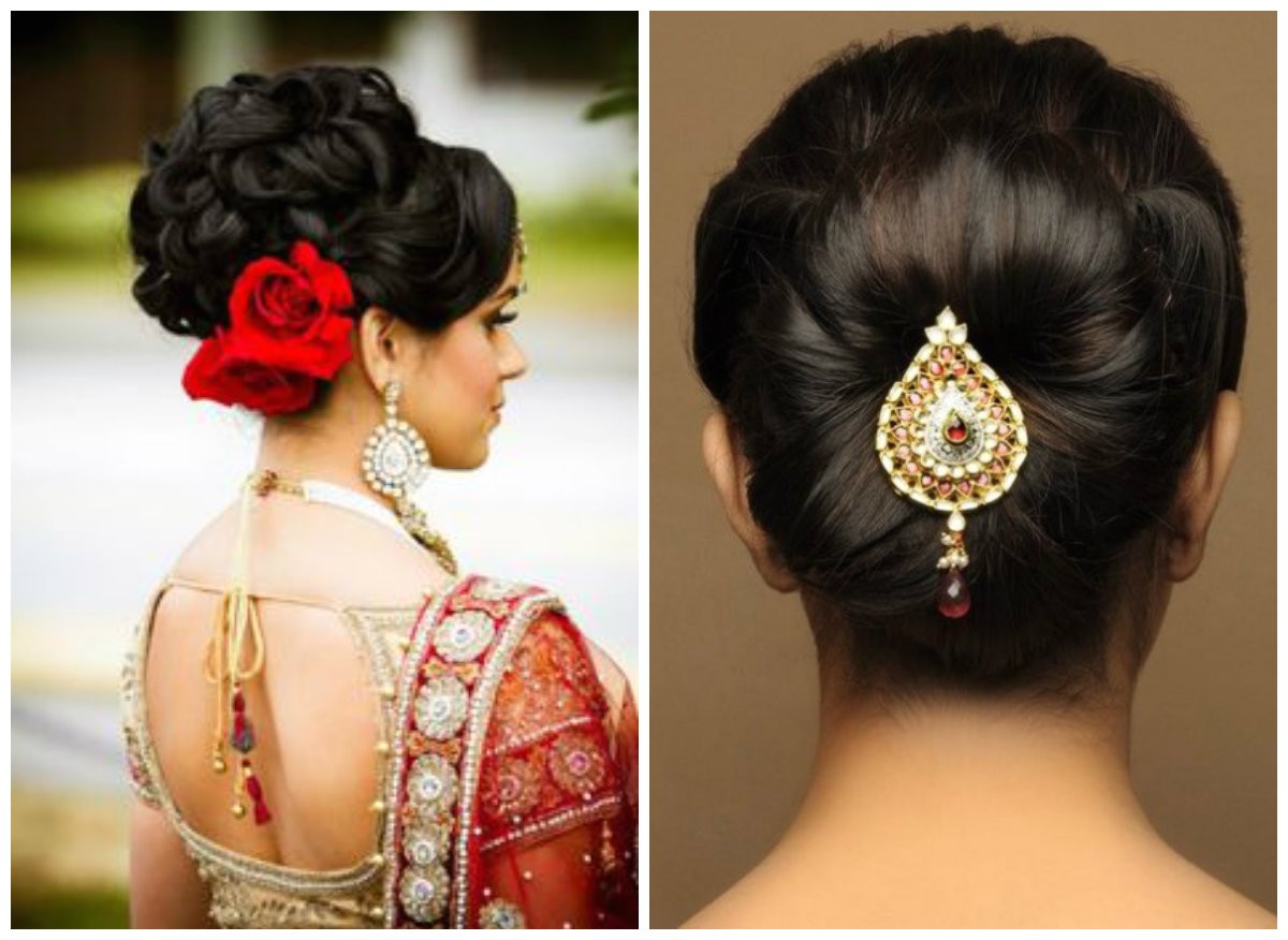 various indian hairstyle of medium length for weddings