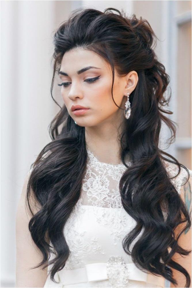 long hairstyles down for wedding