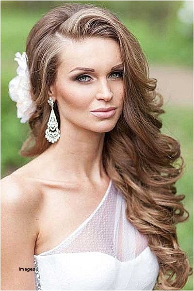 curls to one side wedding hairstyles