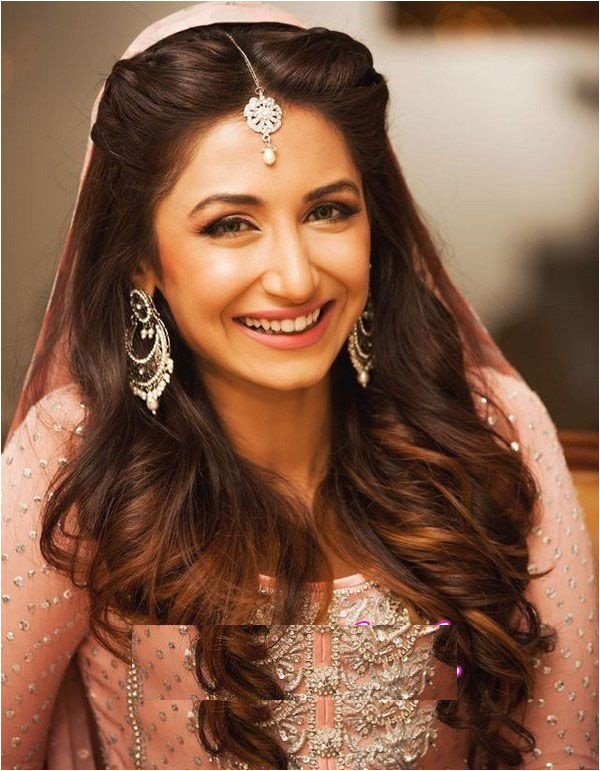 pakistani wedding hairstyles long hair