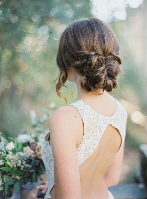 romantic wedding hairstyle for long hair