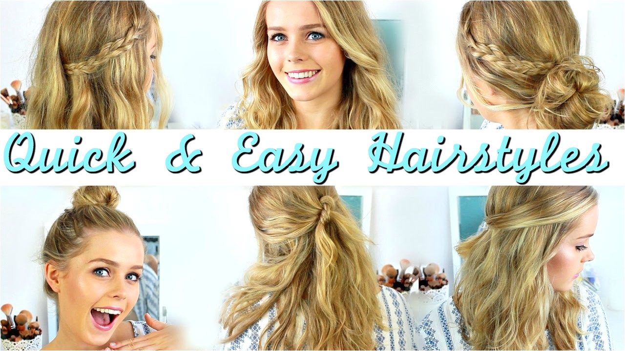 quick and easy hairstyles for medium length hair quick easy heatless hairstyles how to style medium length hair