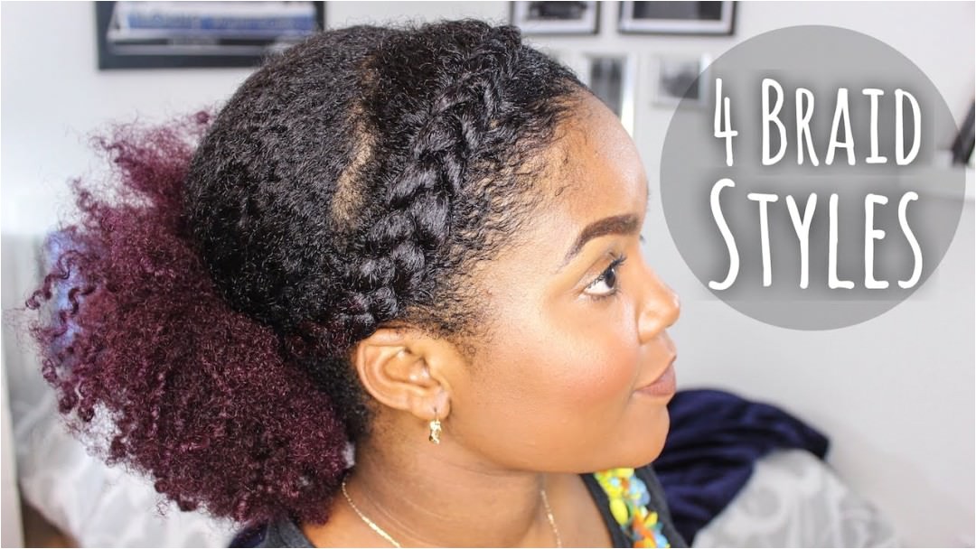 4 quick easy natural hairstyles video