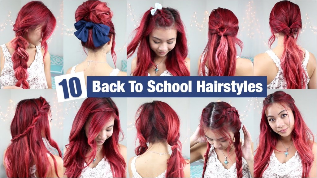 10 back to school hairstyles l quick easy hairstyles for school