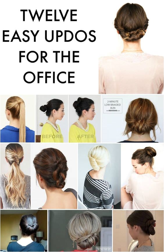 easy office updos