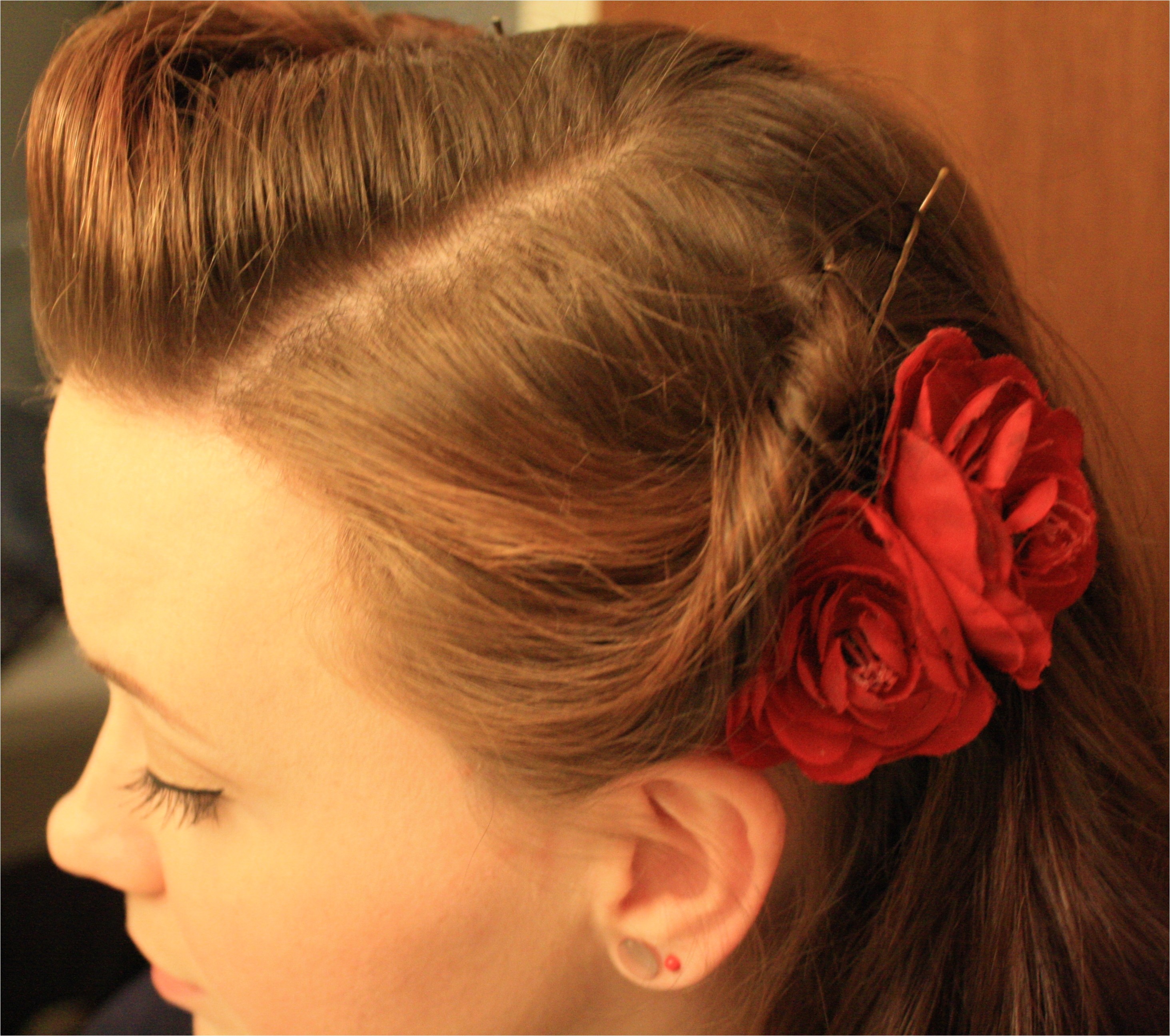 quick and easy retro hairstyle