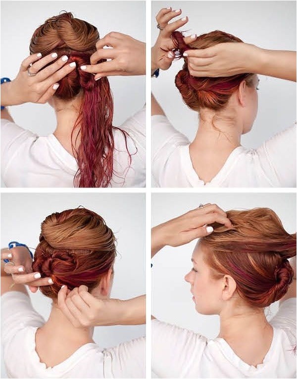 quick hairstyle for wet hair