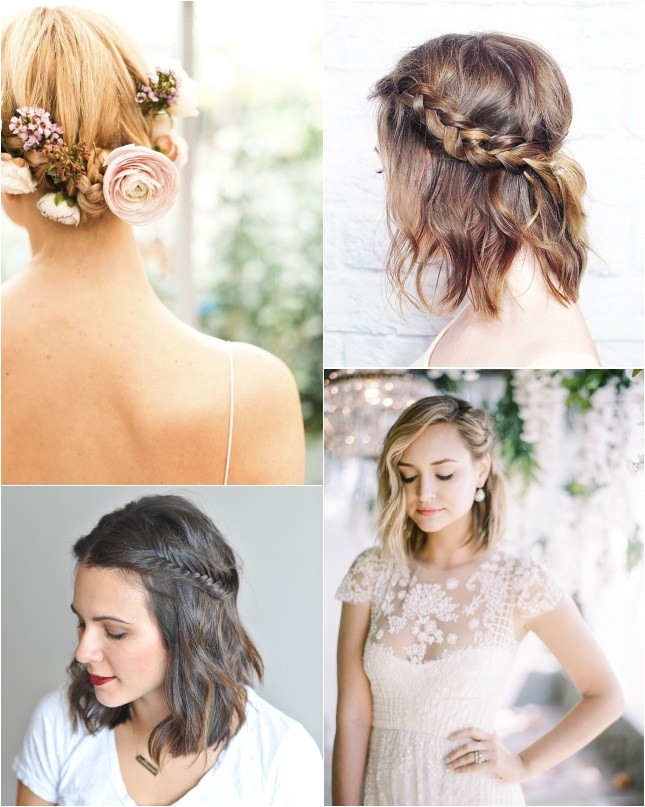 9 short wedding hairstyles for brides with short hair