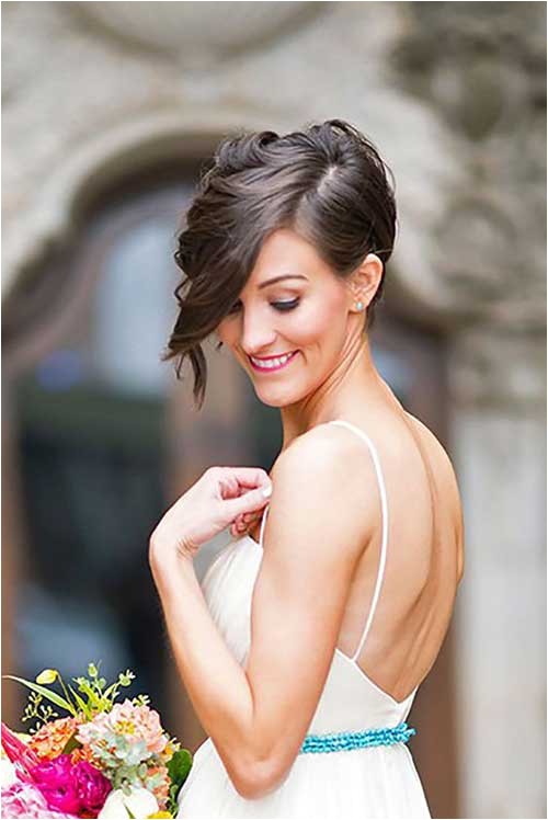 ready with your short hair for wedding